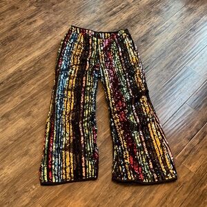 SHEIN Multicolor Sequin Striped Pants